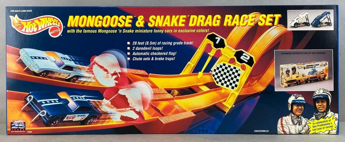 Hot Wheels Mongoose And Snake Drag Race Set