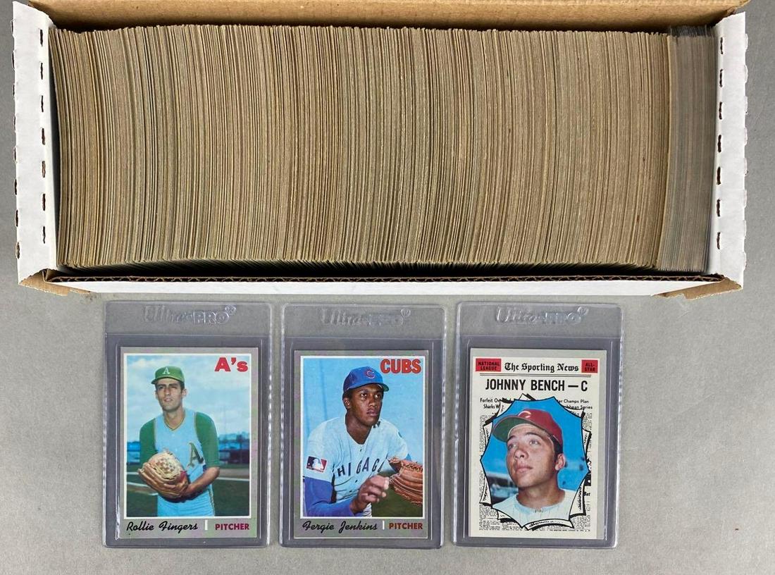 1970 Topps Baseball Partial Set 535/720 with HOFs Stars and Rookies (1 of 3)