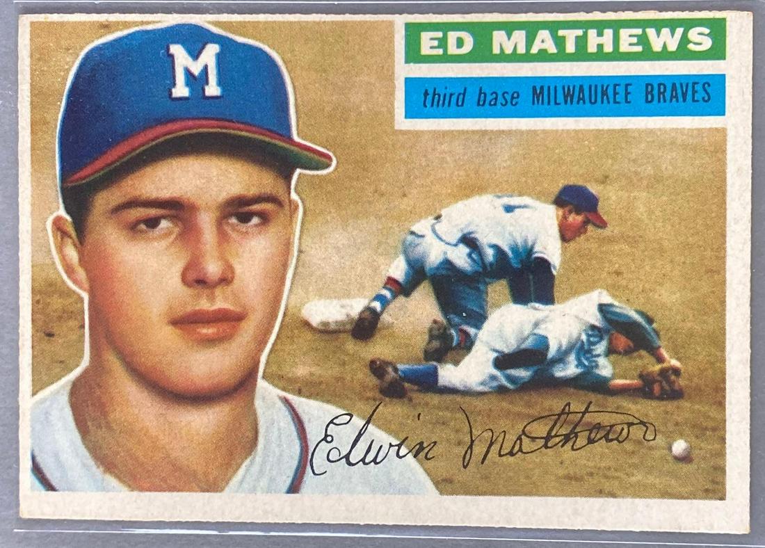 1956 Topps Ed Mathews #107 (1 of 2)