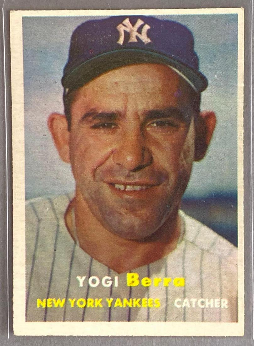 1957 Topps Yogi Berra #2 Set Break: 1957 Topps Yogi Berra #2 Set Break - EX