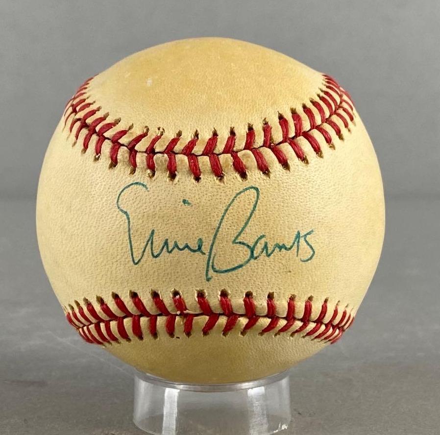 Ernie Banks Signed Baseball with COA (1 of 3)