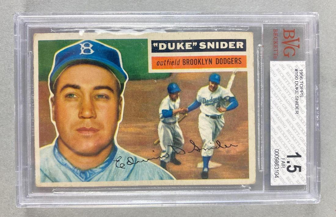1956 Topps Duke Snider #150 BVG 1.5 (1 of 2)
