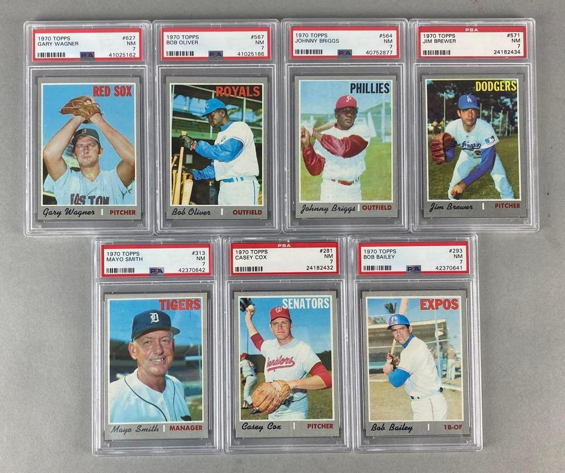 7 - 1970 Topps Baseball PSA 7 Graded Cards (1 of 2)