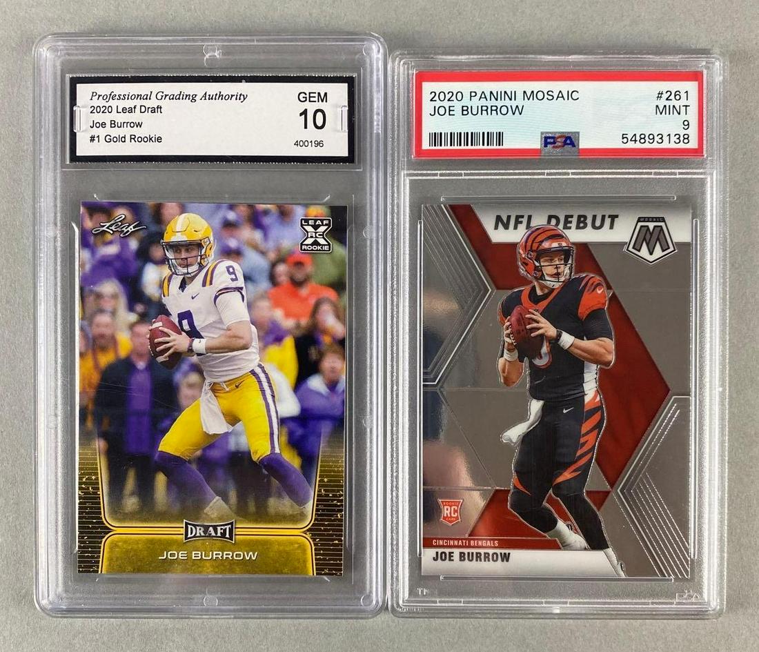 2 - 2020 Joe Burrow Rookie Graded Cards (1 of 2)