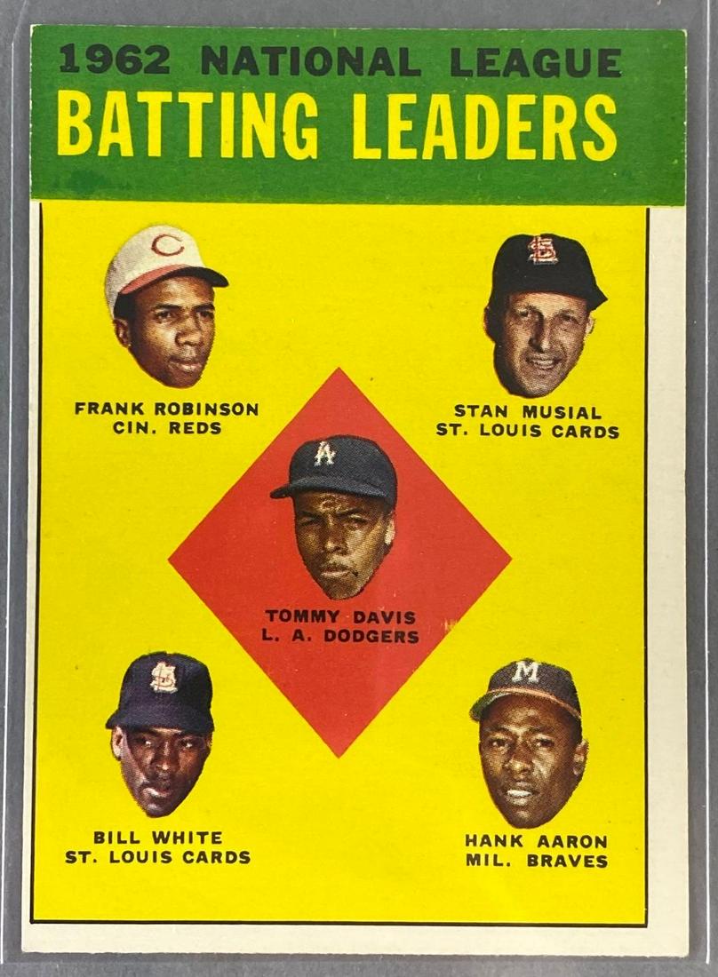 1963 NL Batting Leaders Robinson/Musial/White/Aaron #1: 1963 NL Batting Leaders Robinson/Musial/White/Aaron #1 NM O/C