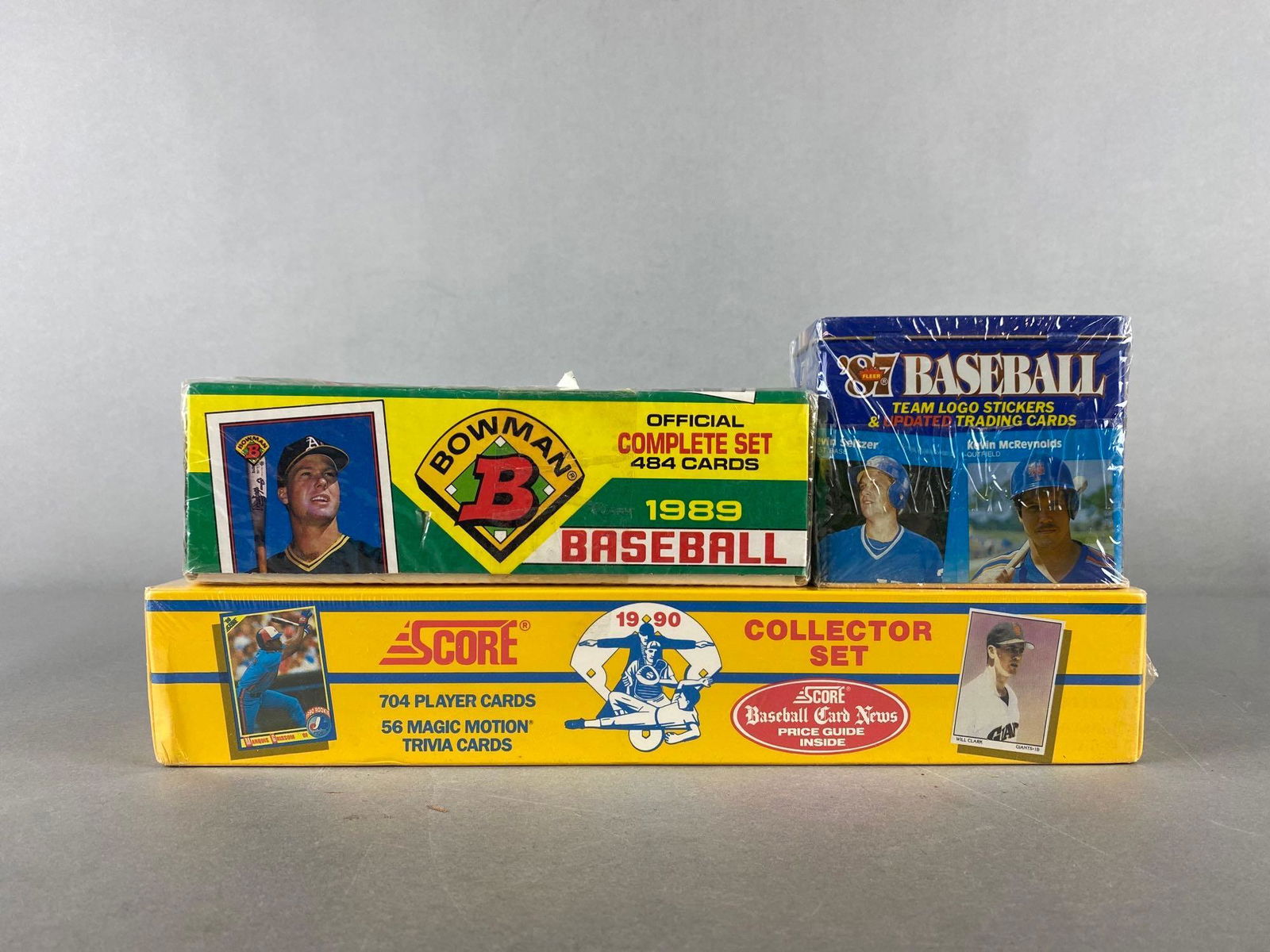 3 - 1987 - 90 Baseball Factory Sealed Sets (1 of 2)