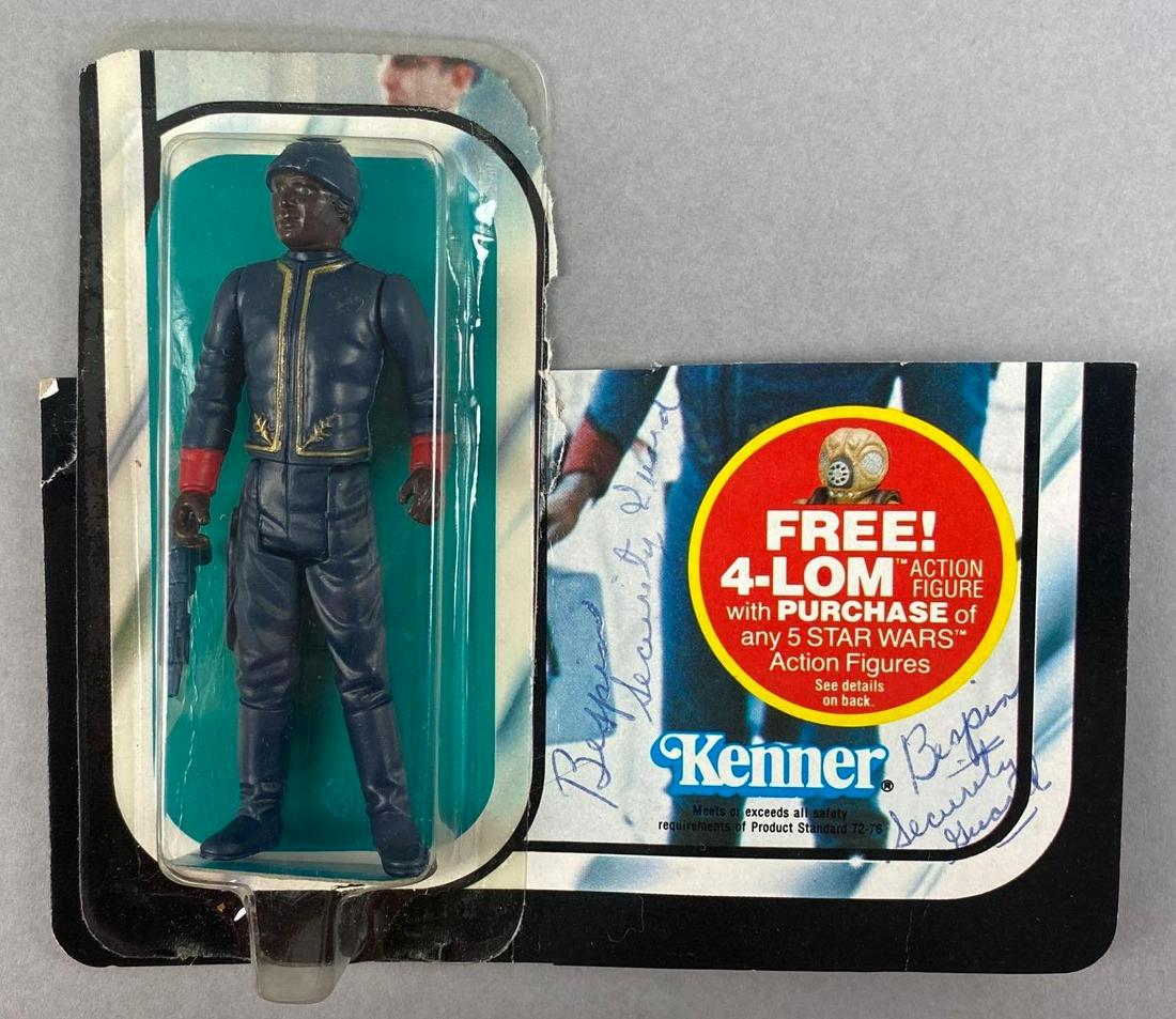 Kenner Star Wars The Empire Strikes Back Bespin Security Guard Action Figure: 1980, missing majority of card. Blister measures 4 1/2 x 1 1/2 inches