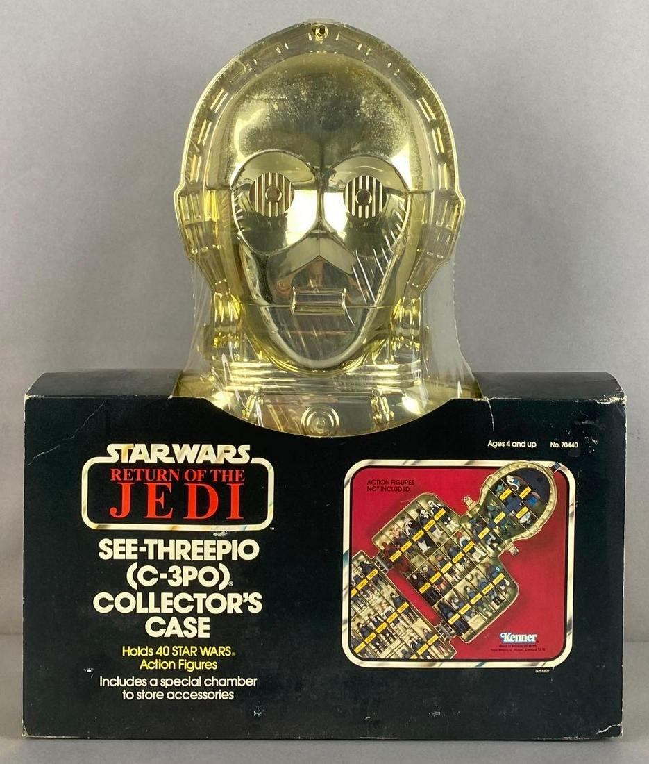 Kenner Star Wars Return of the Jedi C-3PO Collectors Case: Sealed, 1983, holds 40 figures, measures 18 1/2 X 15 1/4 X 4 inches