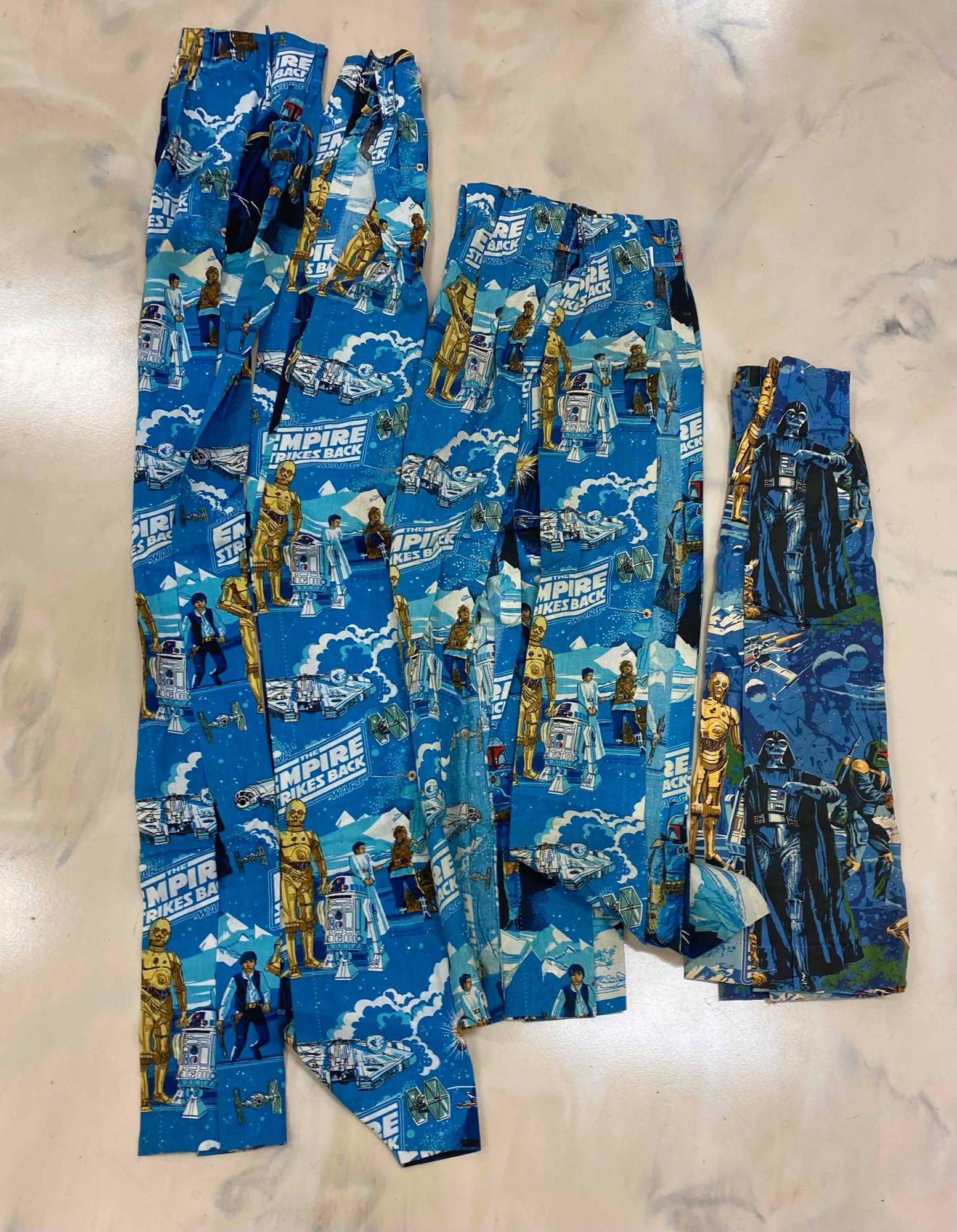 Group of 5 Star Wars Curtains: Largest 81 inches long