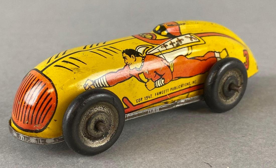 Automatic Toy Fawcett Captain Marvel Tin Wind Up Race Car (1 of 7)