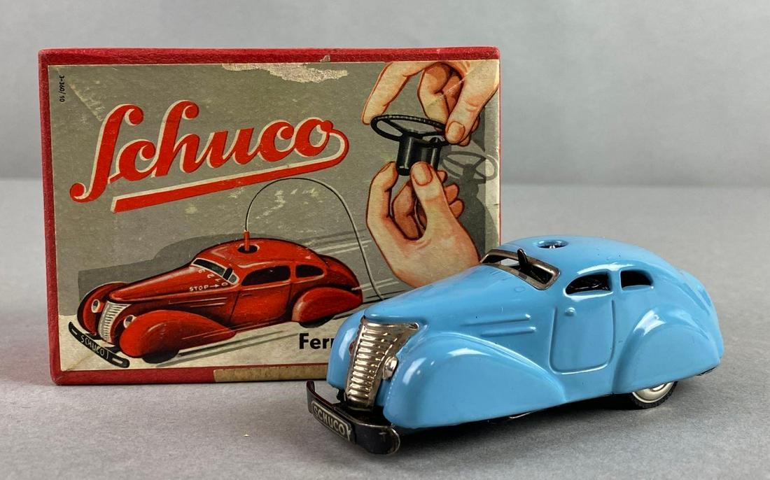 Schuco Fernlenkauto 3000 Tin Wind Up Car (1 of 7)