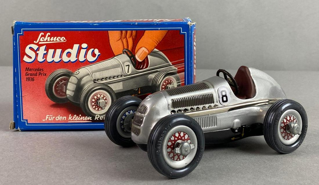 Schuco Studio 1936 Mercedes Grand Prix 1050 Tin Litho Wind Up Car