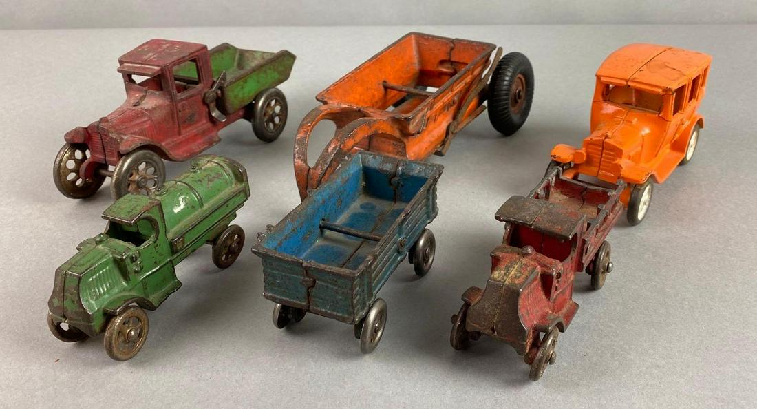 Group Of 6 Cast Iron Vehicles Auction