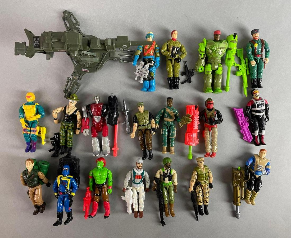 Group of 18 G.I. Joe Action Figures and Weapons (1 of 3)