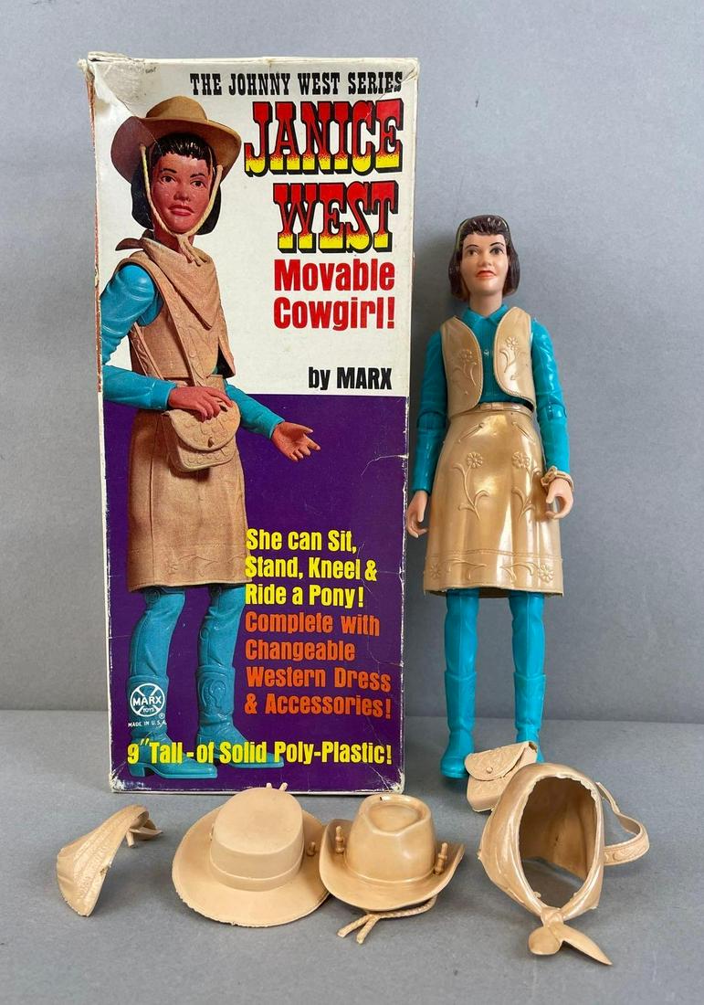 Vintage Marx Toys Janice West Movable Cowgirl Action Figure (1 of 3)