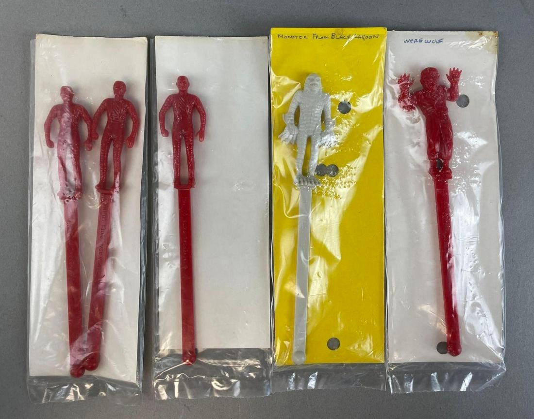 Group of 5 Vintage Monster Stir Sticks (1 of 3)