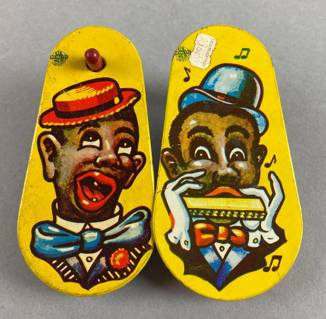 Group of 2 Black Americana Metal Noise Makers (1 of 4)