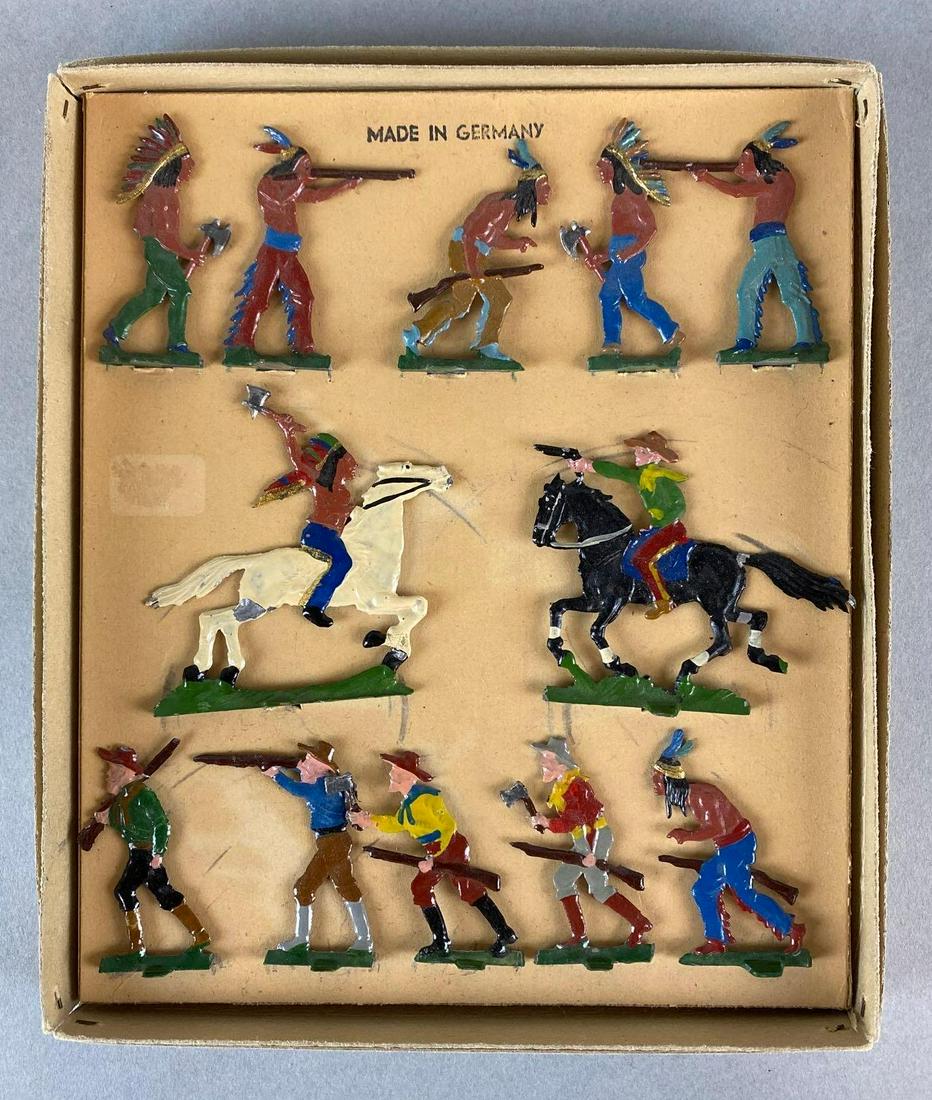 Cowboys and Native American Painted Lead Figures (1 of 3)