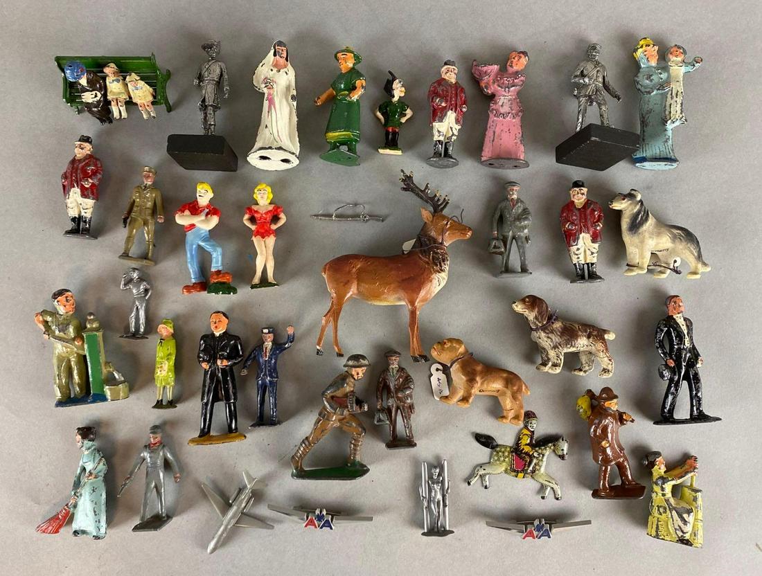 Group of 30+ Cast Metal Figures (1 of 3)