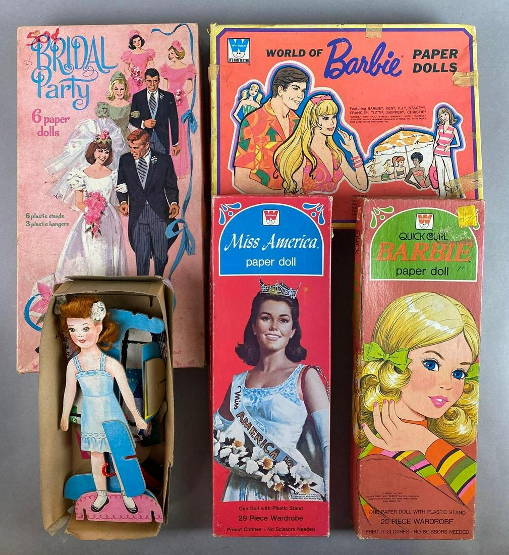Group of 5 Whitman Paper Doll Sets (1 of 4)
