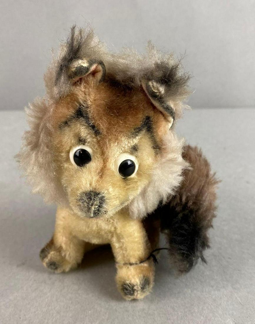 Steiff-Like Plush Fox: no tags unmarked, measures 5 X 4 X 4 1/2 inches