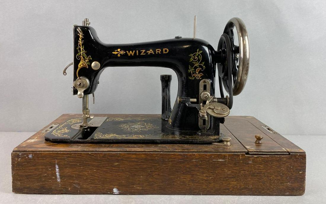 Vintage Wizard Sewing Machine with Motor (1 of 7)