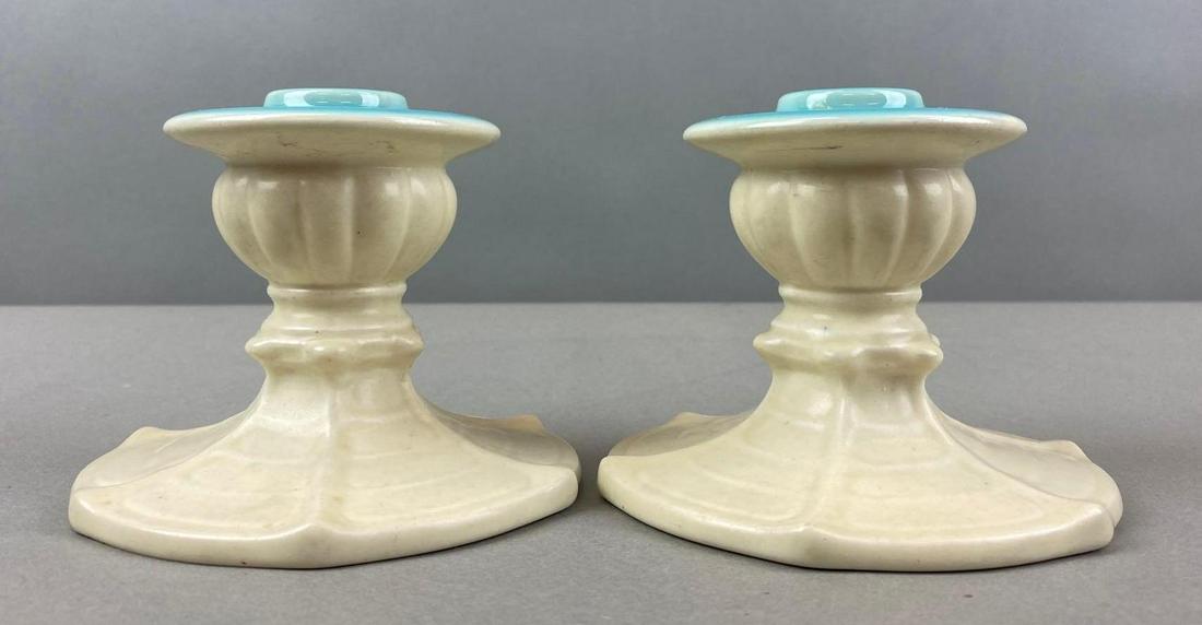 1927 Rookwood Pottery Pair of Candlestick Holders (1 of 7)
