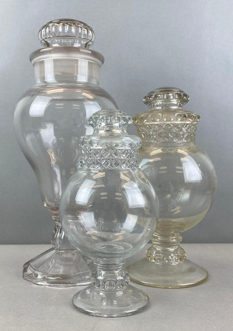 Group of 3 Glass Candy Jars (1 of 3)