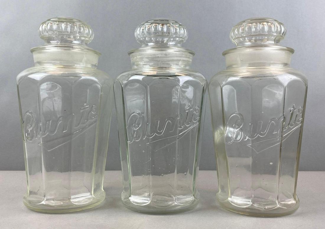 Group of 3 Bunte Glass Candy Jars (1 of 4)
