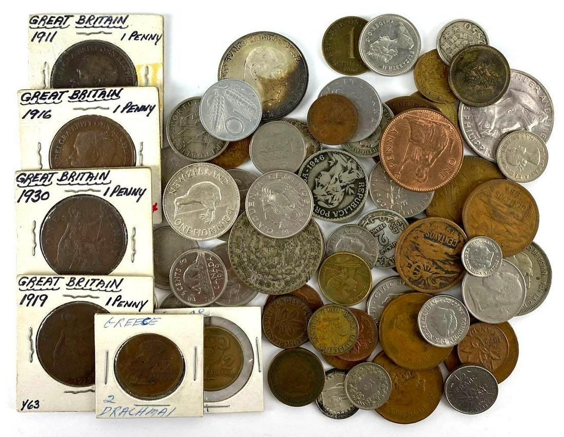 Group of Assorted Foreign Coins (1 of 3)