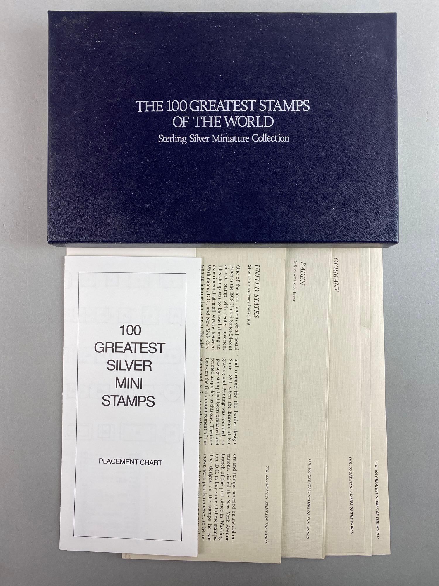 The Franklin Mint The 100 Greatest Stamps Of The World