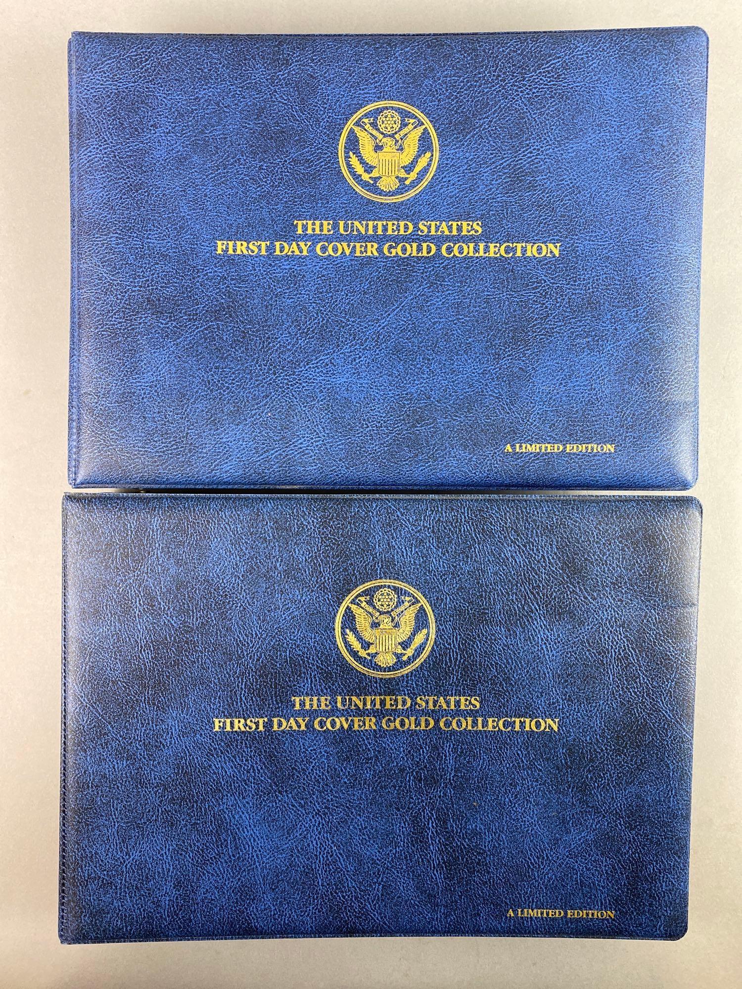 Group of 2 The United States First Day Cover Gold Collection Stamp Books (1 of 8)