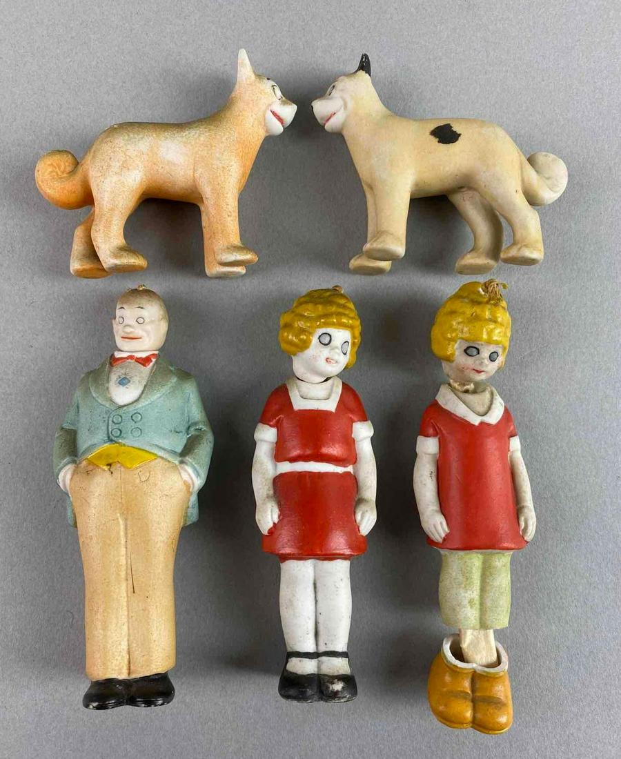 Group of 5 Annie Porcelain Dolls (1 of 4)