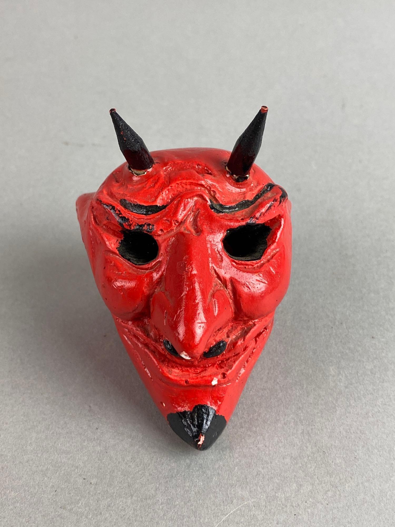 Vintage Plaster Devil Halloween Decoration (1 of 5)