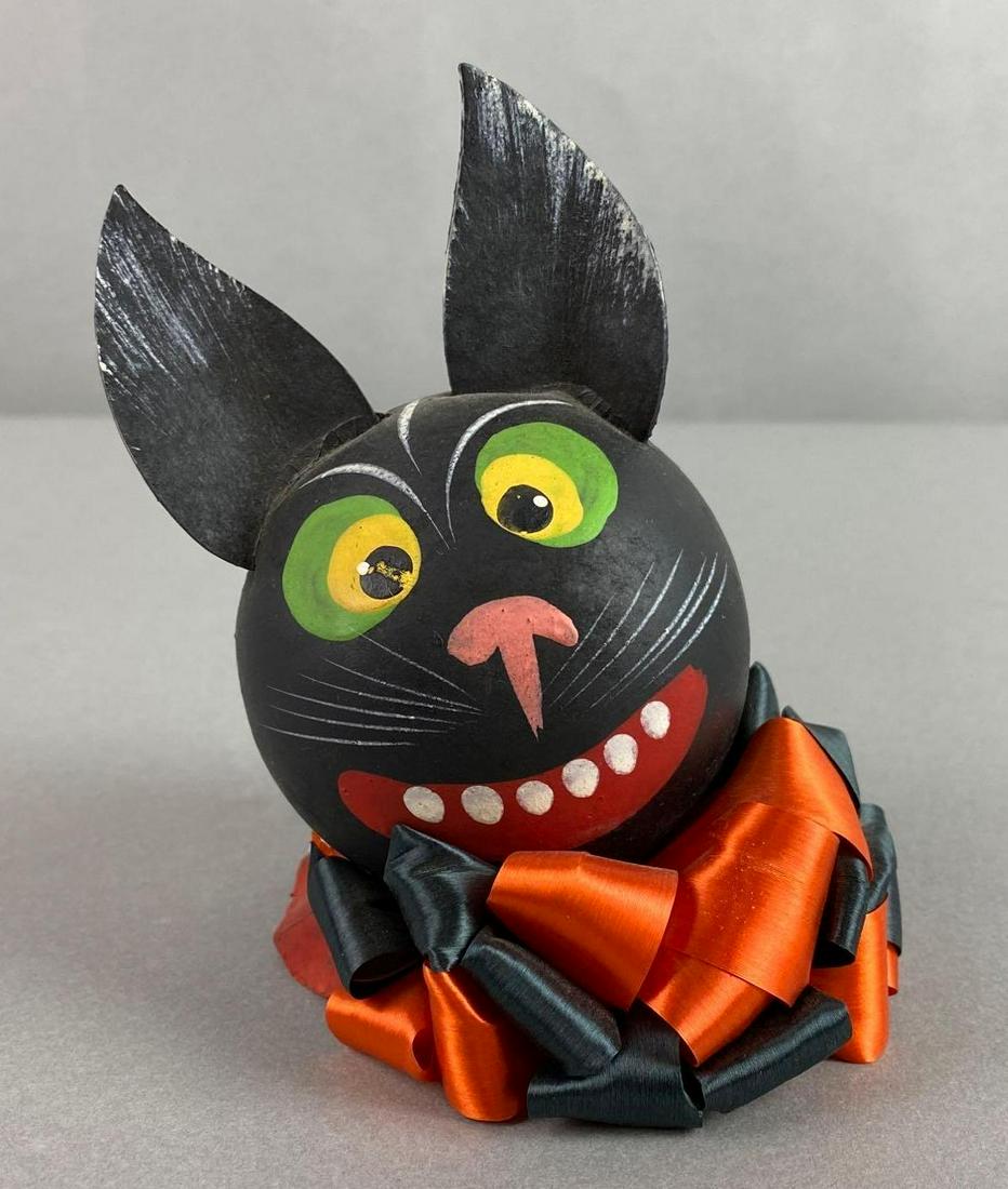 Vintage Hand Painted Halloween Bat Decorative Container (1 of 4)