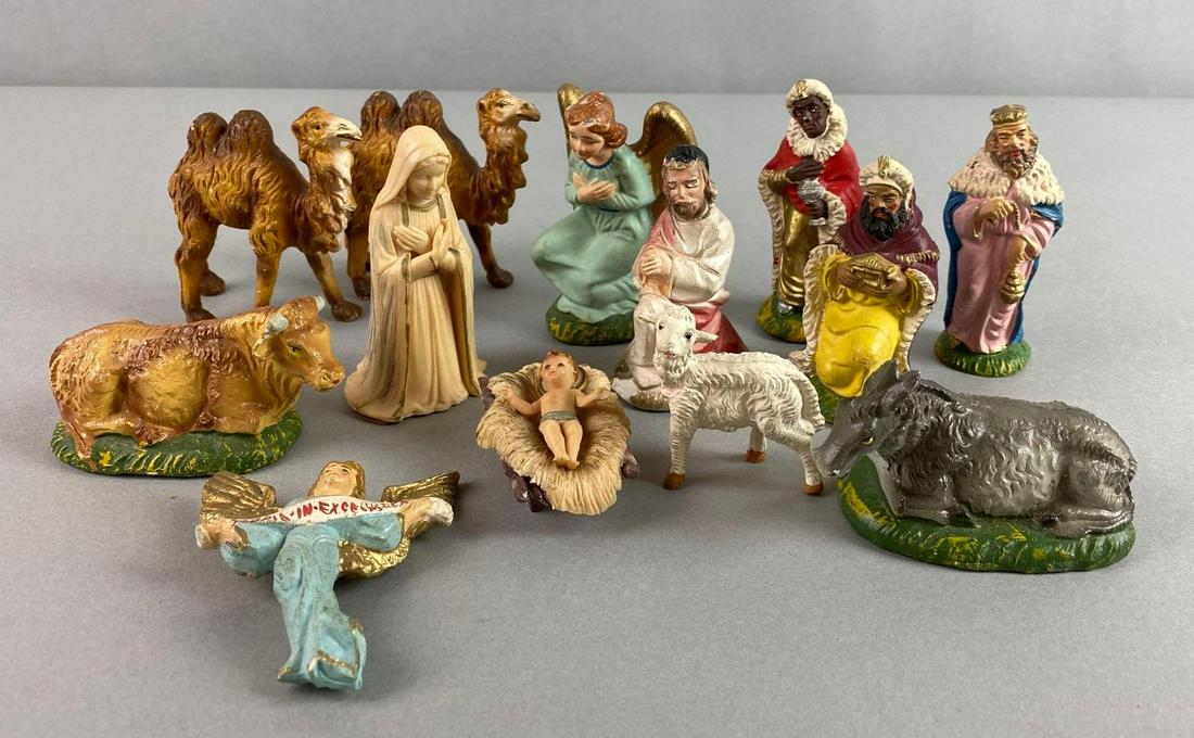 Group of 13 Nativity Set Figures (1 of 6)