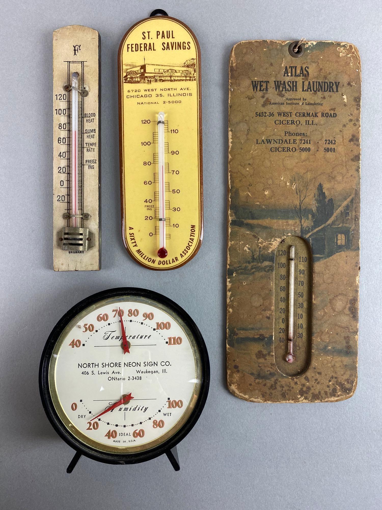 Group of 4 Advertising Thermometers (1 of 4)