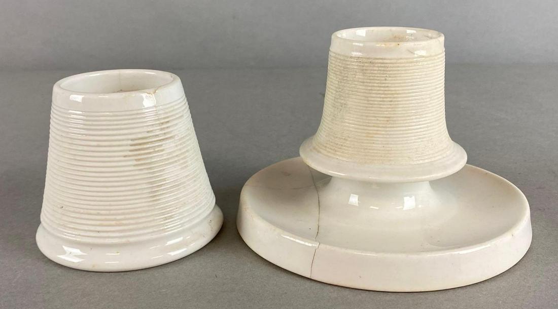Group of 2 White Porcelain Match Strikers (1 of 4)