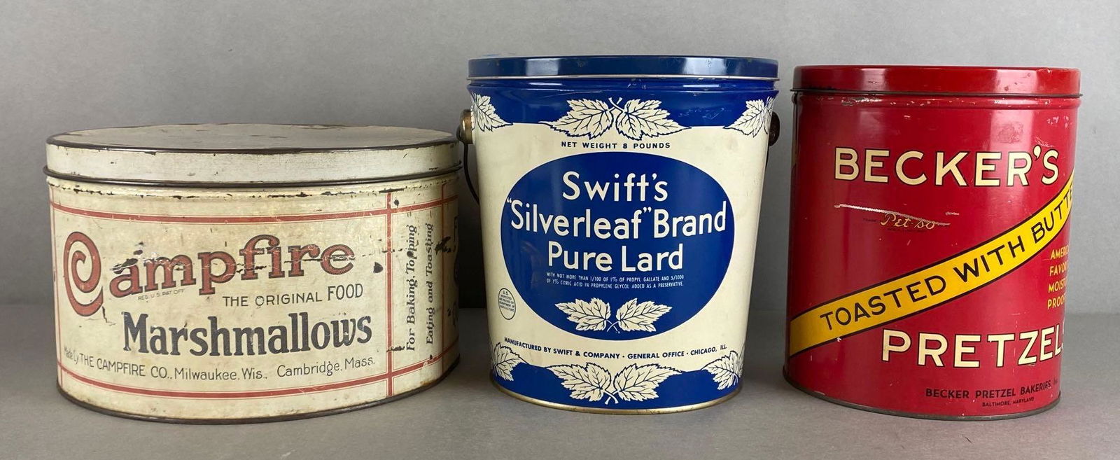 Group of 3 Advertising Tins (1 of 3)