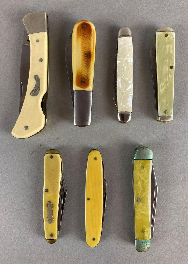 Group of 7 Folding Pocket Knives (1 of 3)