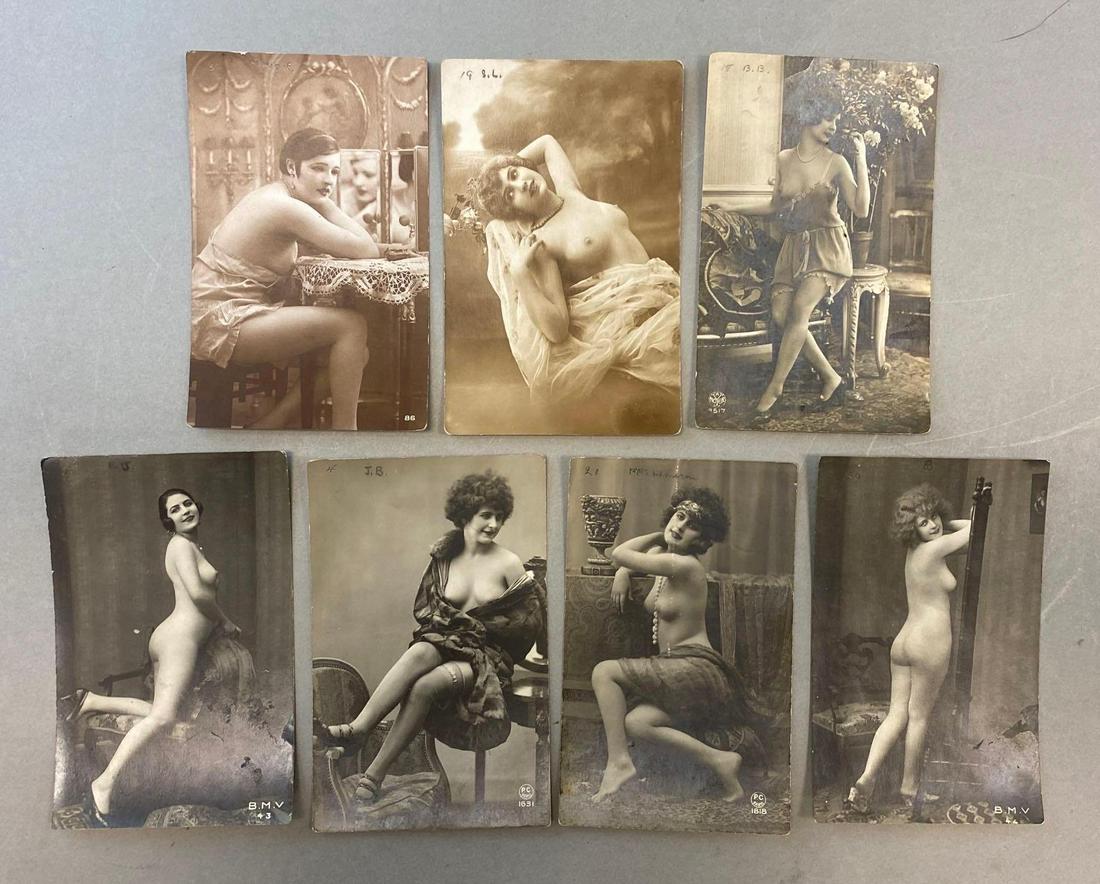 Group of 7 NSFW Adult Women Postcards (1 of 4)