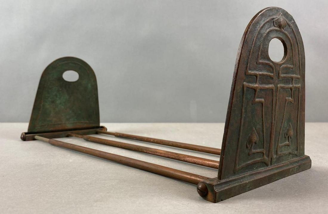 Arts and Crafts Extendable Copper Bookend: can extend to 6 x 25 x 6 1/2 inches