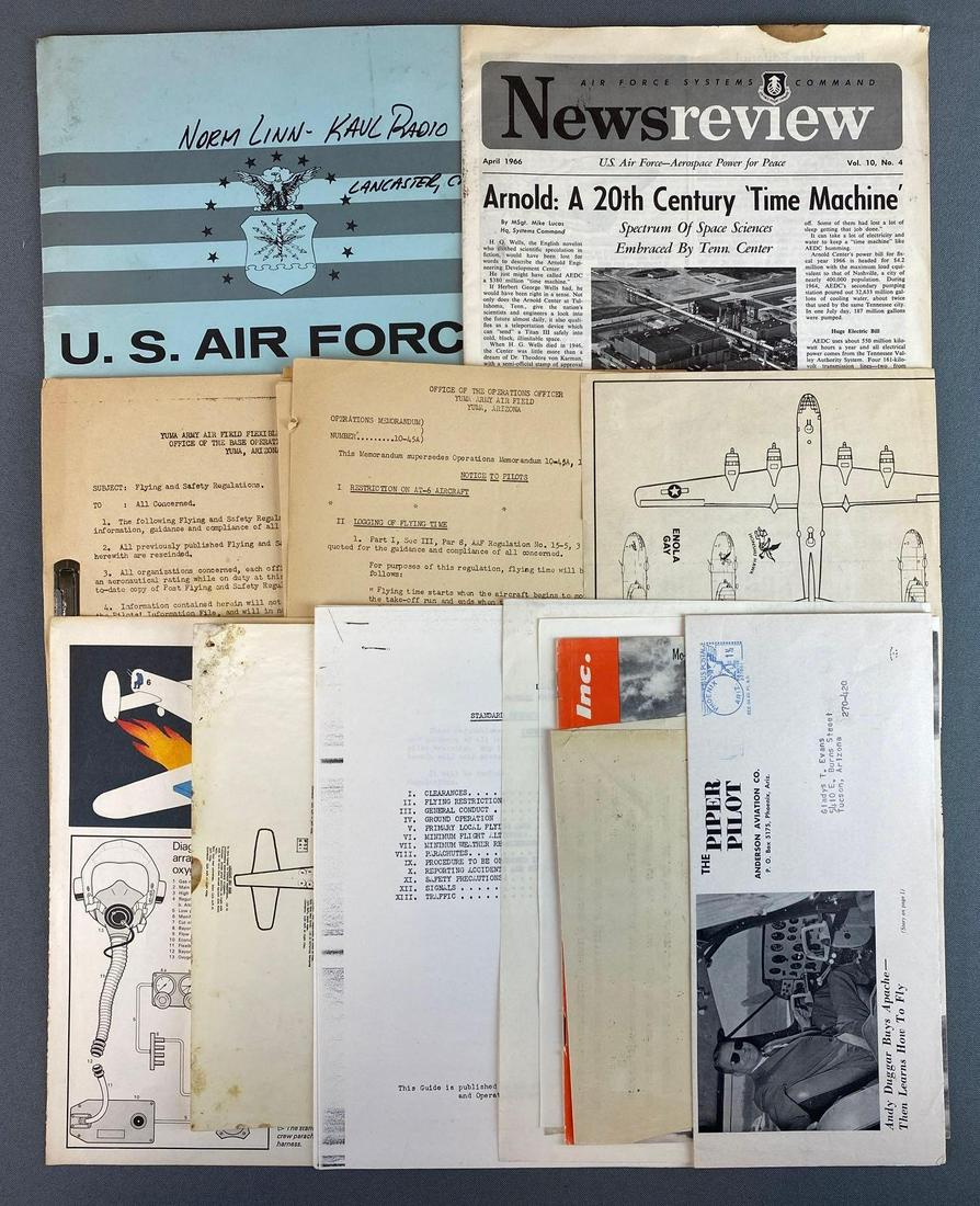 Group of Military Ephemera: includes USAF information kit, operations booklets, ACI Flyer and more
