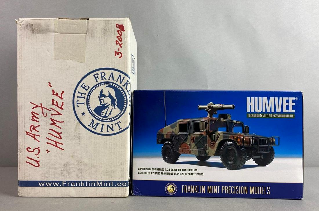 Franklin Mint Precision Models Humvee M966: Original shipping box and box. Styrofoam is sealed. 1/24 scale.