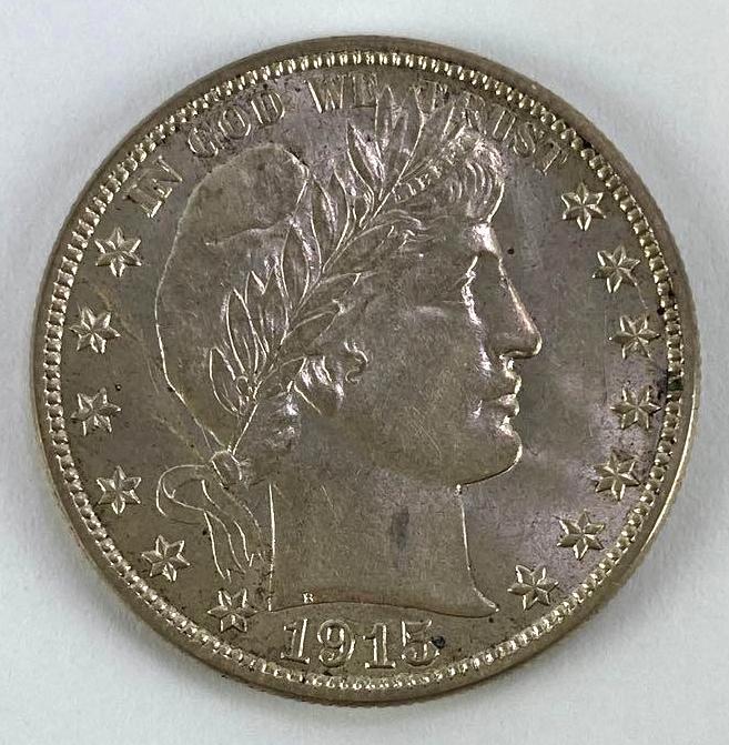 1915 S Barber Silver Half Dollar (1 of 2)