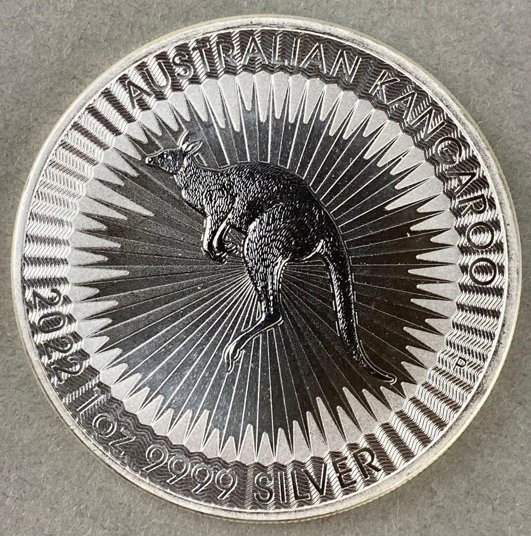 2023 Australian Kangaroo 1oz .999 Fine Silver Round (1 of 2)