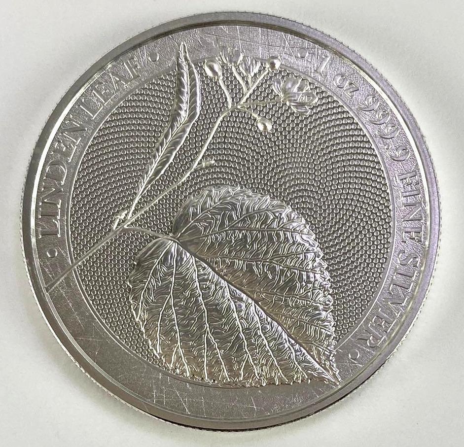 2022 Linden Leaf 1oz. 999.9 Fine Silver (1 of 4)