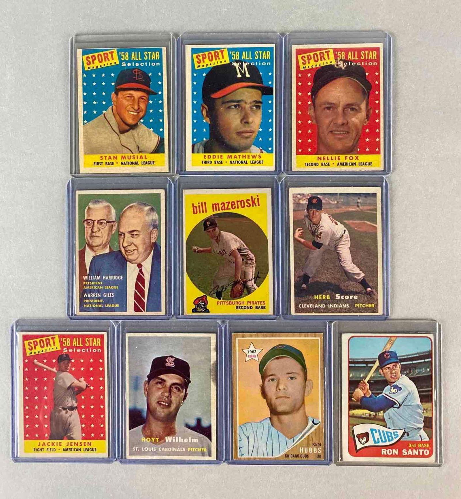 10 - 1957 - 65 Topps Baseball HOFs and Stars (1 of 2)
