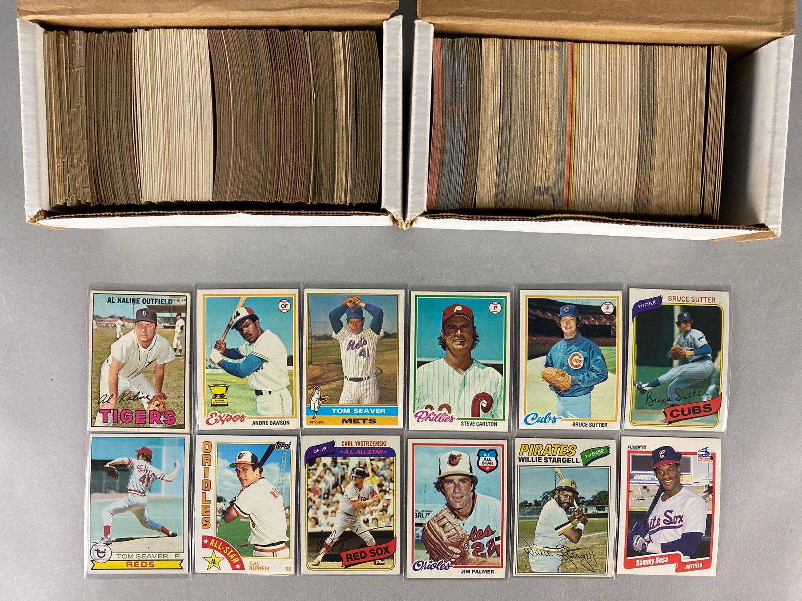 750+ 1967 - 1992 Baseball Cards with HOFs, Stars, and Rookies (1 of 3)