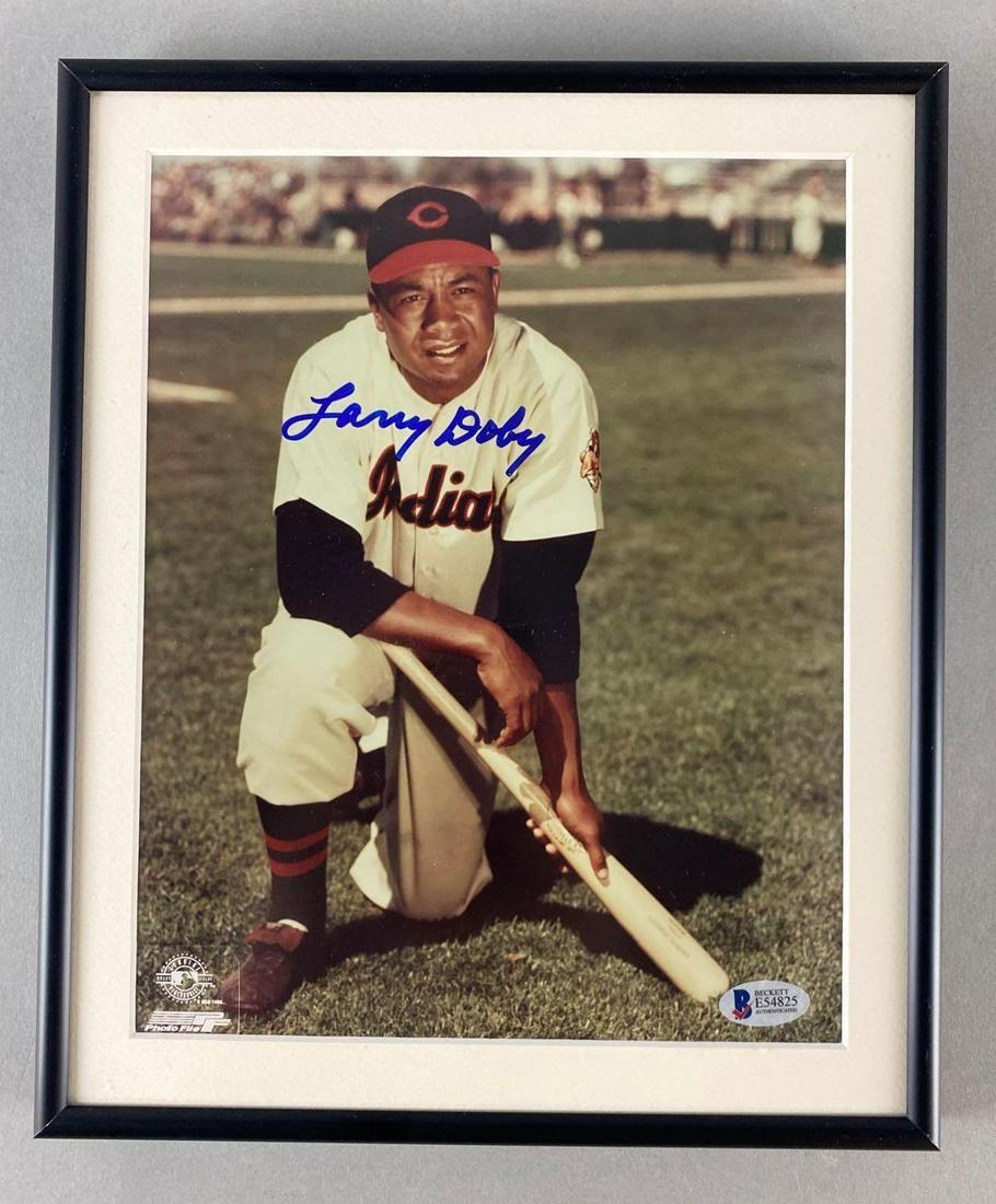 Larry Doby Signed Photo With Coa Auction